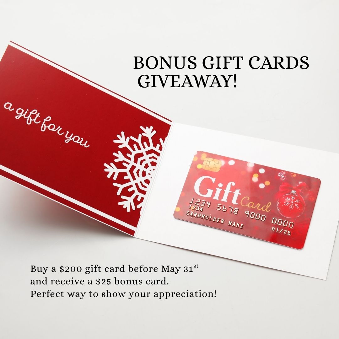 Until 31 MAY | Bonus Gift Cards Giveaway